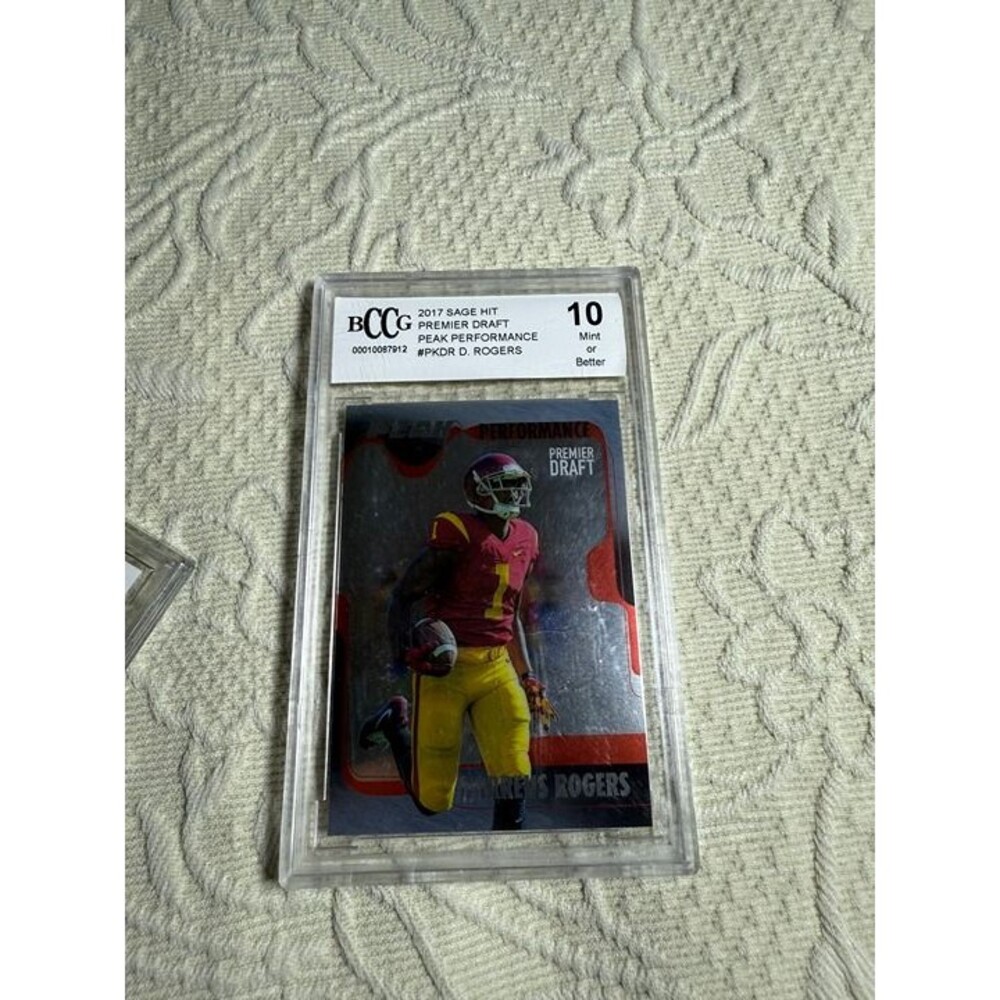 2017 SAGE HIT Premier Draft Peak Performance Darreus Rogers BCCG 10 #PK-DR